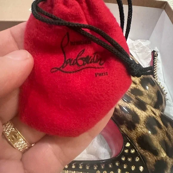 Christian Louboutin Leopard Print Heels with Red Soles - Picture 4 of 6